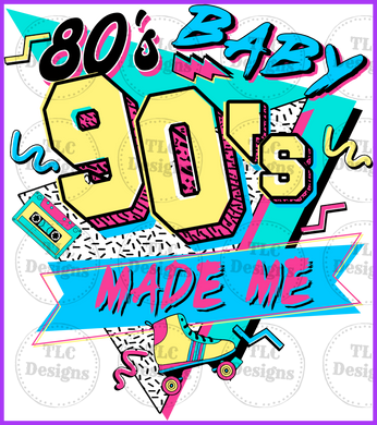 80S Baby Full Color Transfers