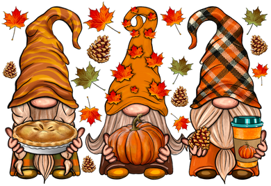 Fall Gnomes Full Color Transfers