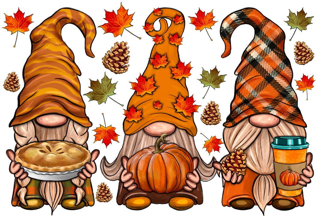 Fall Gnomes Full Color Transfers