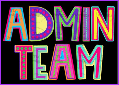 Admin Team Full Color Transfers