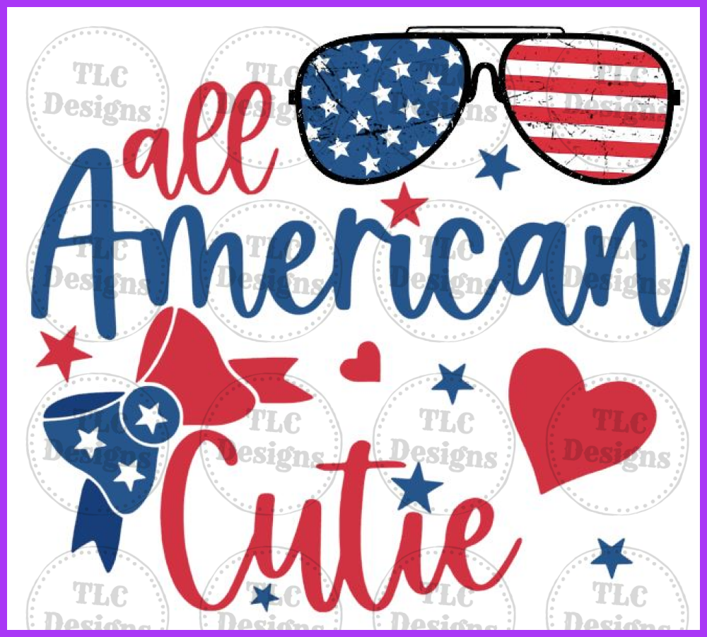 All American Girl Full Color Transfers