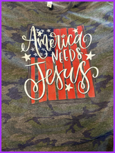 Load image into Gallery viewer, America Needs Jesus Full Color Transfers
