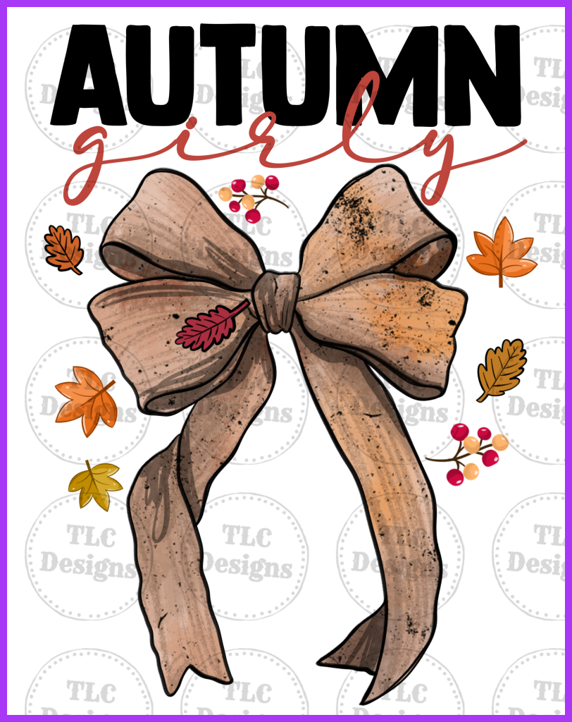 Autumn Girly Full Color Transfers