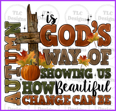 Autumn Is Gods Way 2 Full Color Transfers