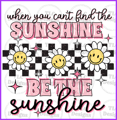 Be The Sunshine With Pocket Full Color Transfers