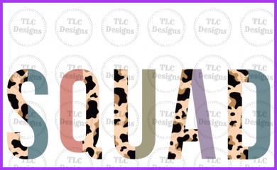 Black Friday Squad White Font Full Color Transfers