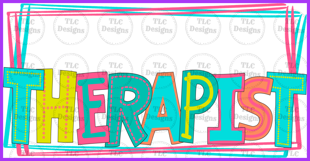 Blank Therapist Full Color Transfers