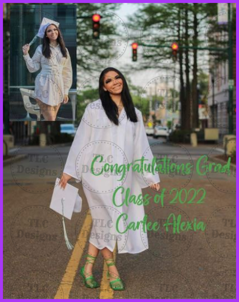 Carlee Graduation Full Color Transfers