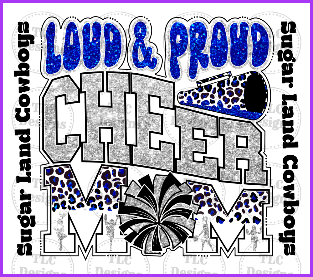 Cheer Mom Sugar Land Full Color Transfers