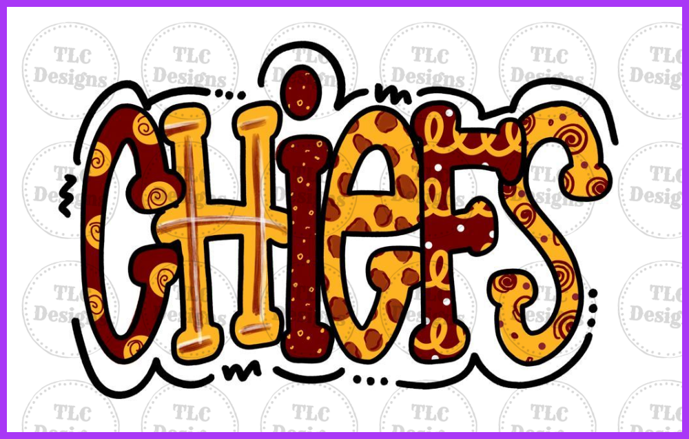 Chiefs Whimsical Full Color Transfers