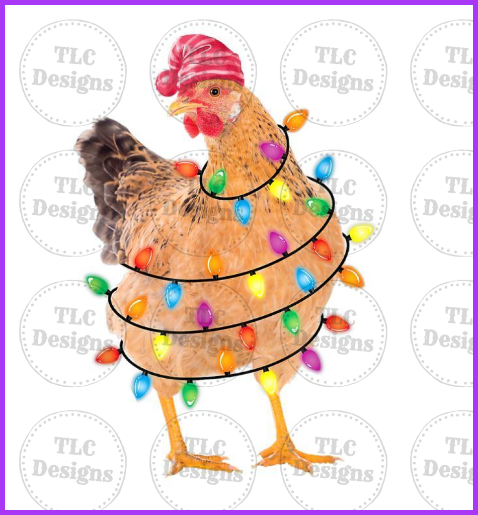 Christmas Chicken Full Color Transfers