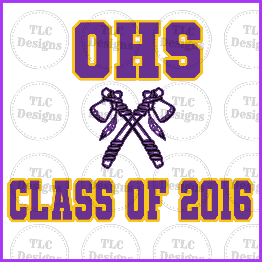 Class Of 2016 Full Color Transfers