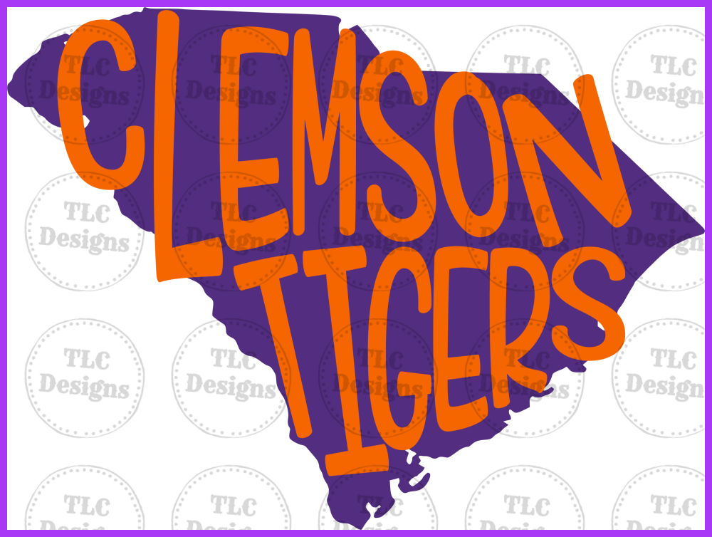 Clemson Tigers Full Color Transfers