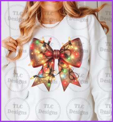 Coquette Christmas Lights Full Color Transfers