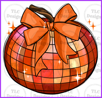 Disco Pumpkin Full Color Transfers