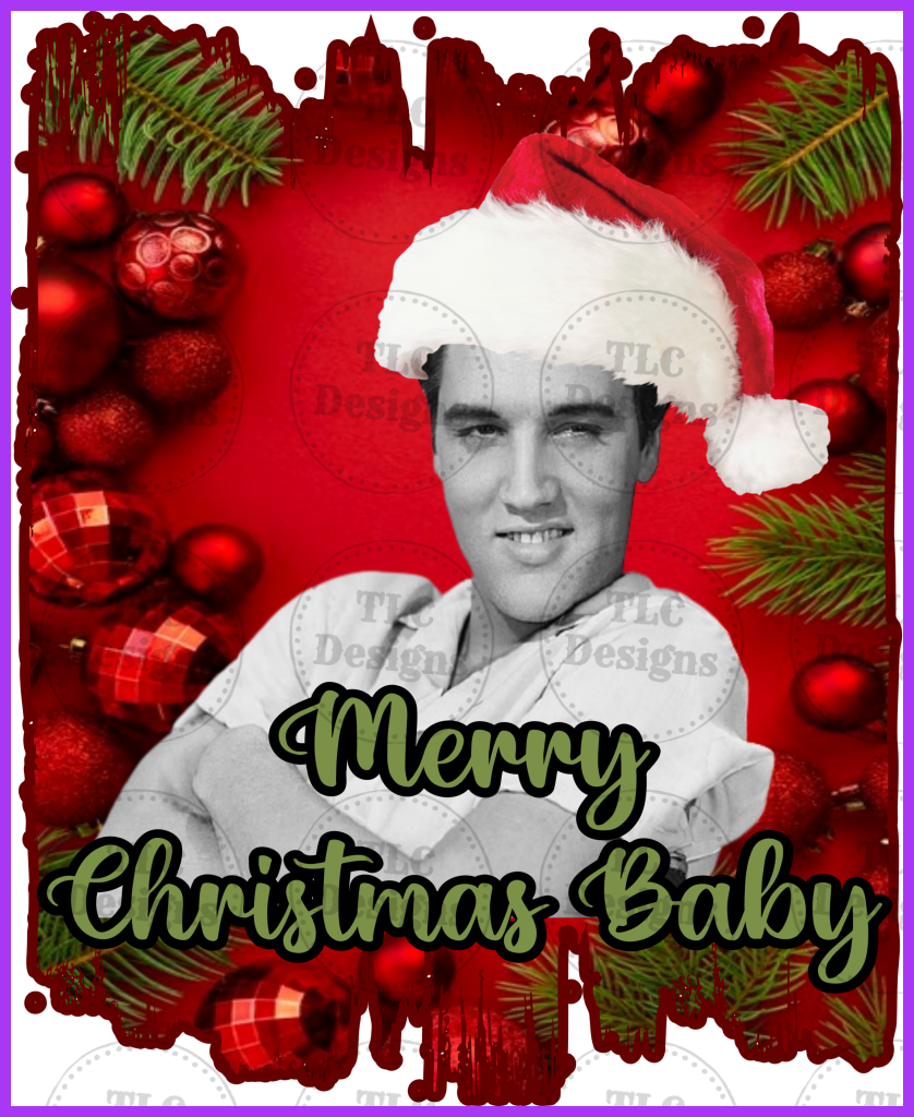 Elvis Christmas Baby Full Color Transfers