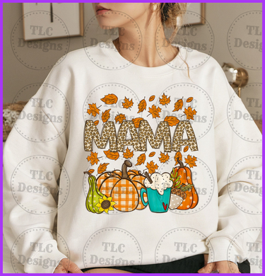 Fall Family Name Mama Full Color Transfers