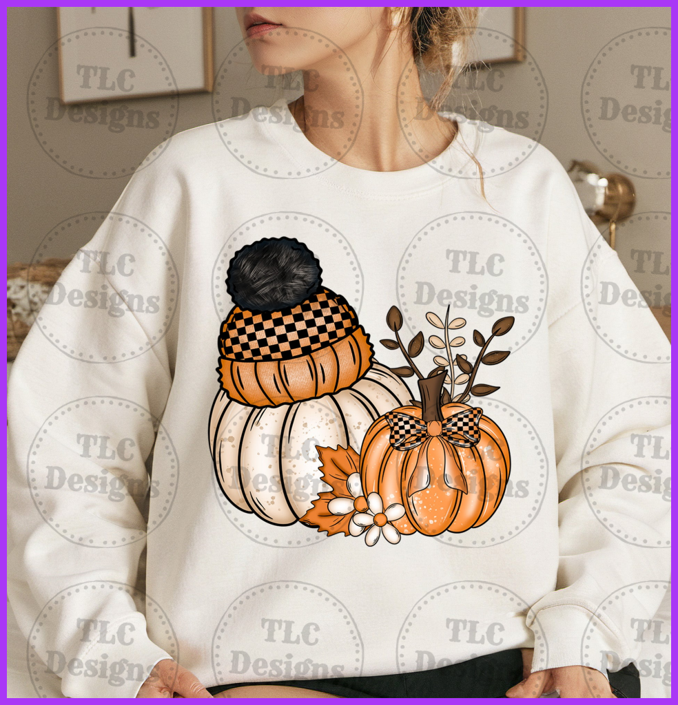 Fall Pumpkins Full Color Transfers