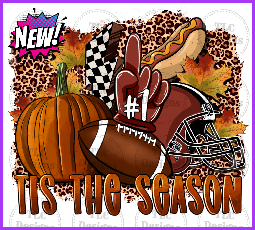 Football Tis The Season Full Color Transfers