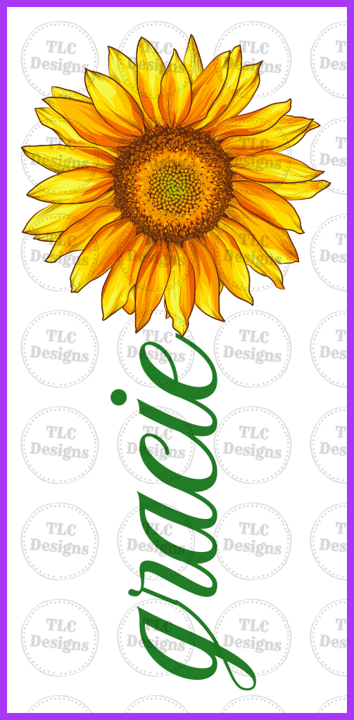 Gracie Sunflower 2 Full Color Transfers