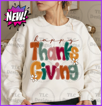 Load image into Gallery viewer, Happy Thanksgiving Doodle Full Color Transfers
