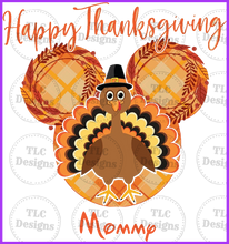 Load image into Gallery viewer, Happy Thanksgiving Mickey/Turkey Full Color Transfers
