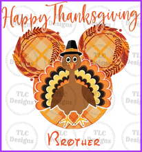 Load image into Gallery viewer, Happy Thanksgiving Mickey/Turkey Full Color Transfers
