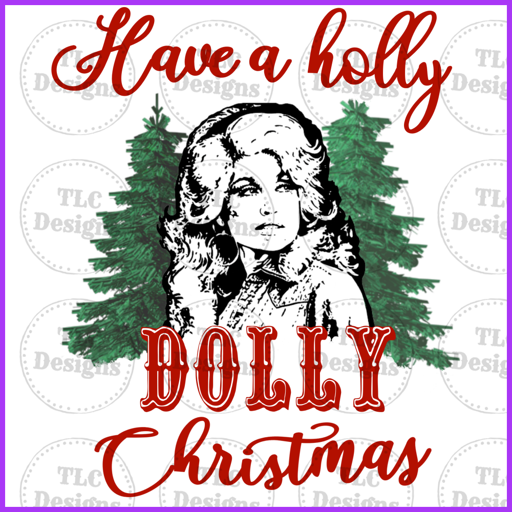 Have A Holly Dolly Christmas Full Color Transfers