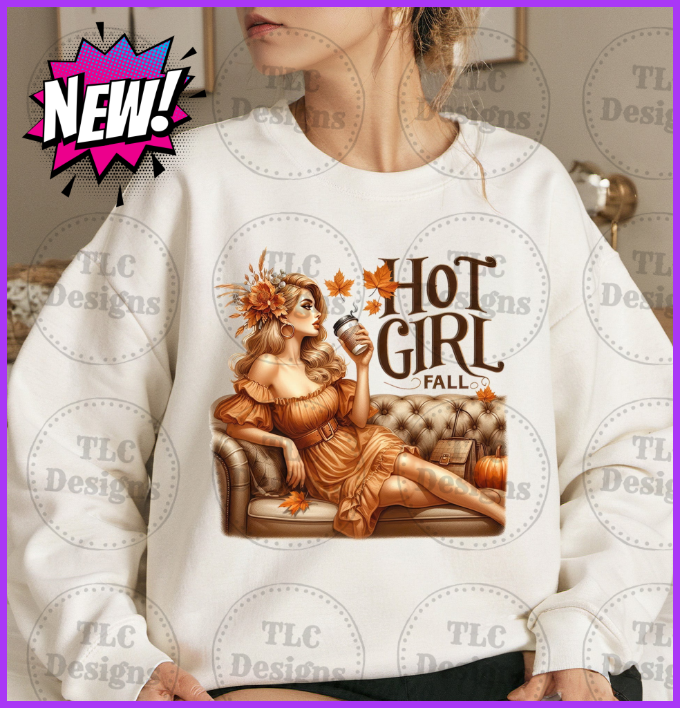 Hot Girl Fall Full Color Transfers