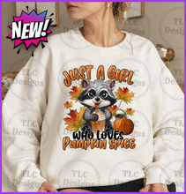 Load image into Gallery viewer, Just A Girl Who Loves Pumpkin Spice Full Color Transfers
