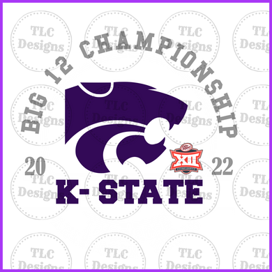 K-State Big 12 Full Color Transfers