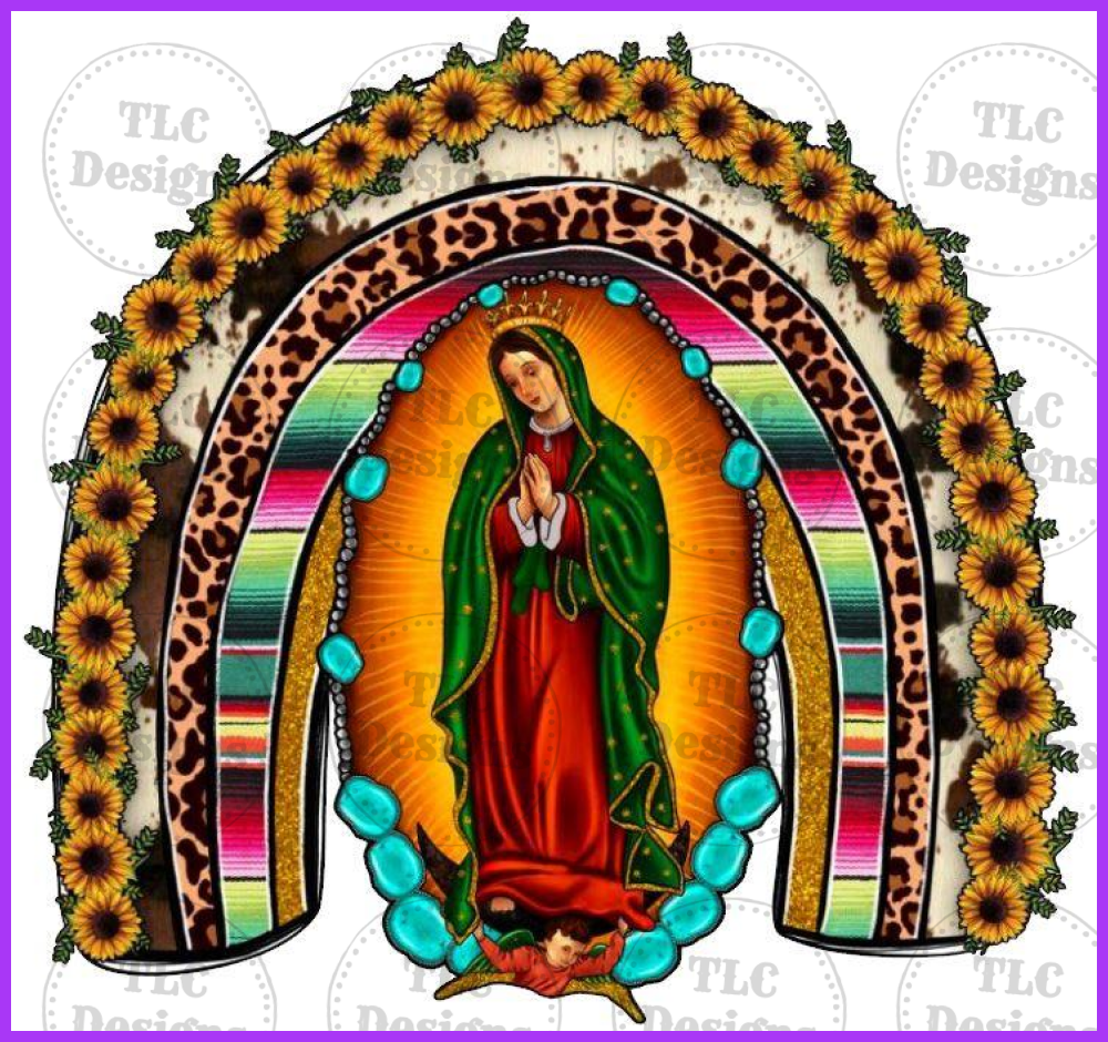 Lady Of Guadalupe Praying Full Color Transfers