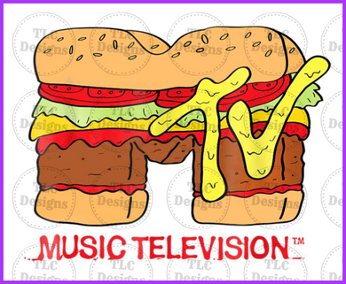 Mtv Hamburger Full Color Transfers