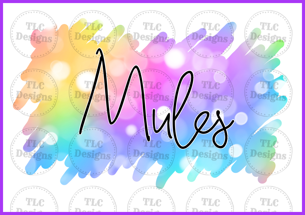 Mules Full Color Transfers