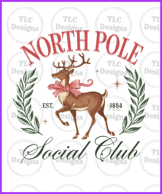 North Pole Social Club Full Color Transfers