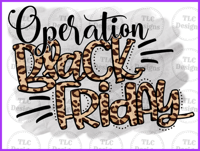 Operation Black Friday Full Color Transfers