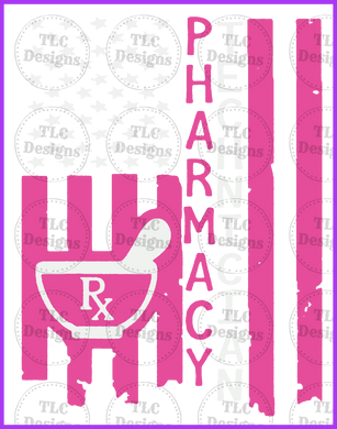 Pharmacy Tech Flag Full Color Transfers