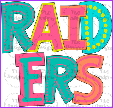 Raiders Full Color Transfers