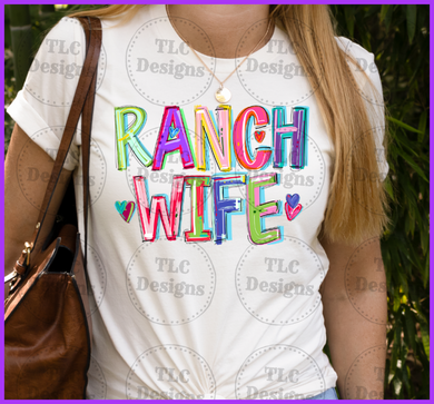 Ranch Wife Cheery Words Full Color Transfers