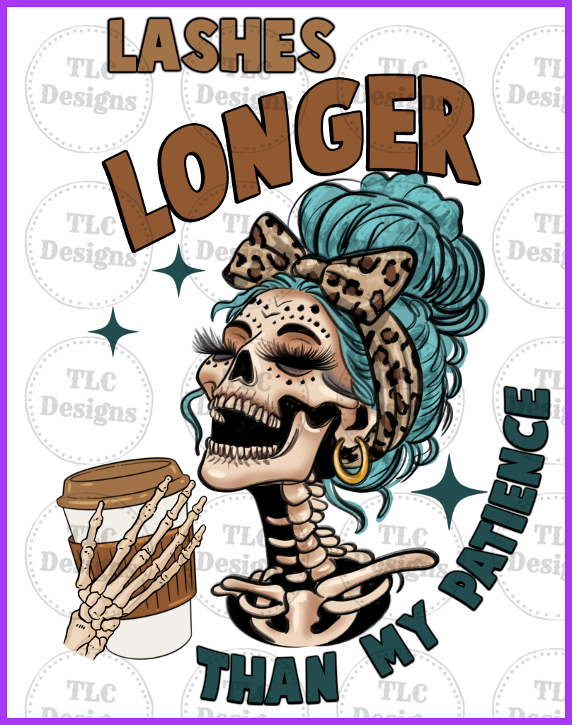 Snarky Skeleton Full Color Transfers