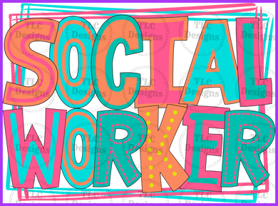 Social Worker Full Color Transfers