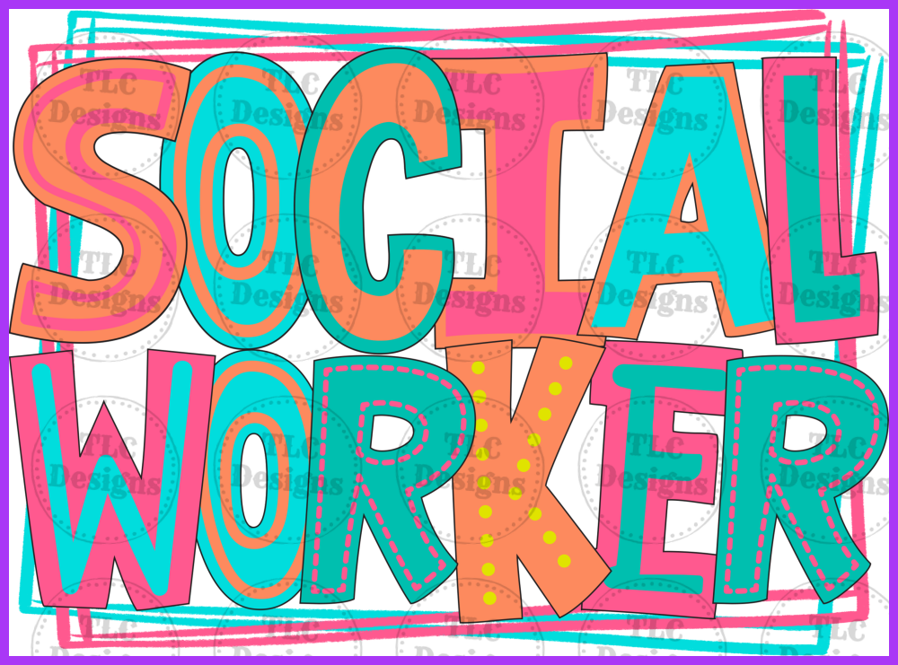 Social Worker Full Color Transfers