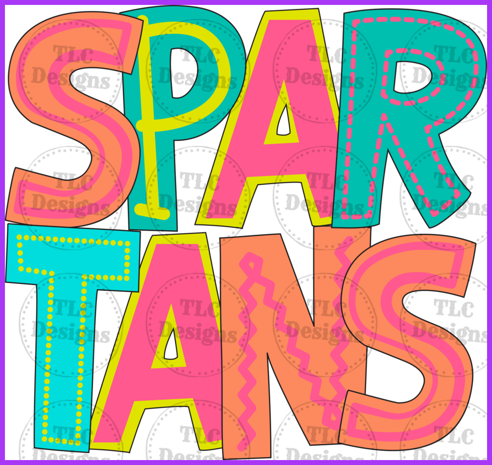 Spartans Full Color Transfers