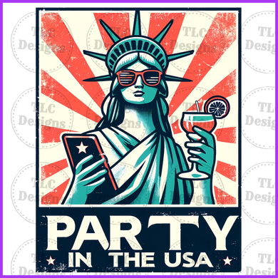 Statue Of Libery Party In The Usa Full Color Transfers