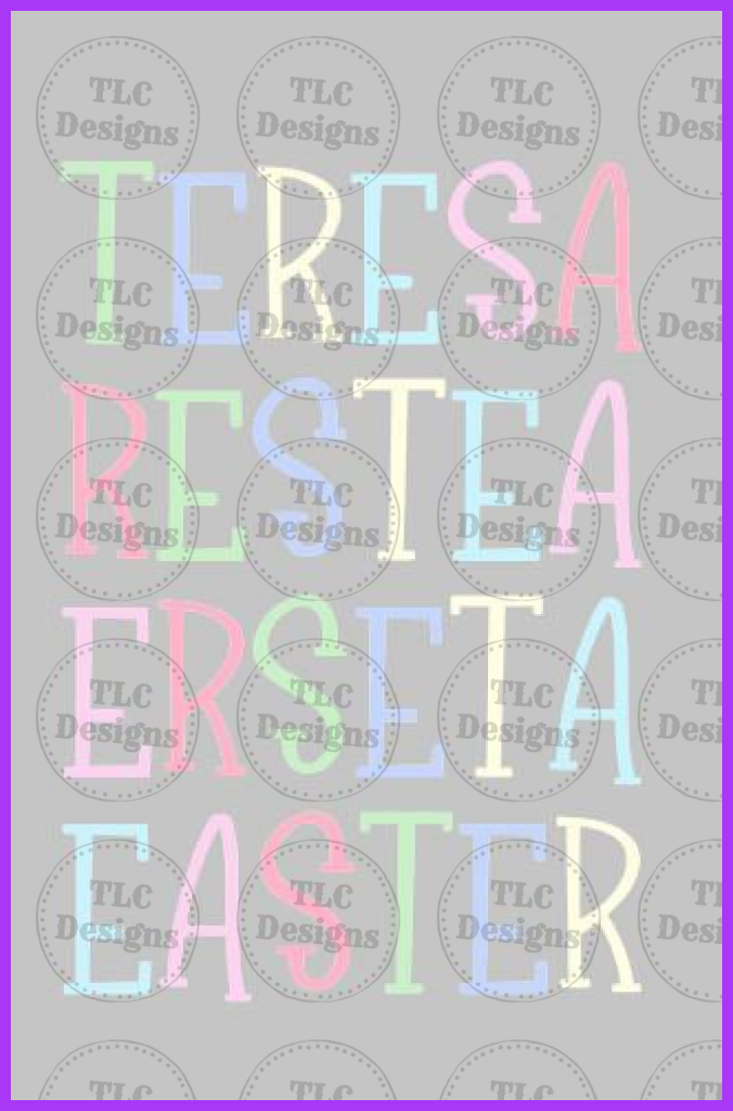 Teresa - Easter Full Color Transfers
