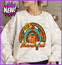 Load image into Gallery viewer, Thankful Pumpkin Rainbow Full Color Transfers
