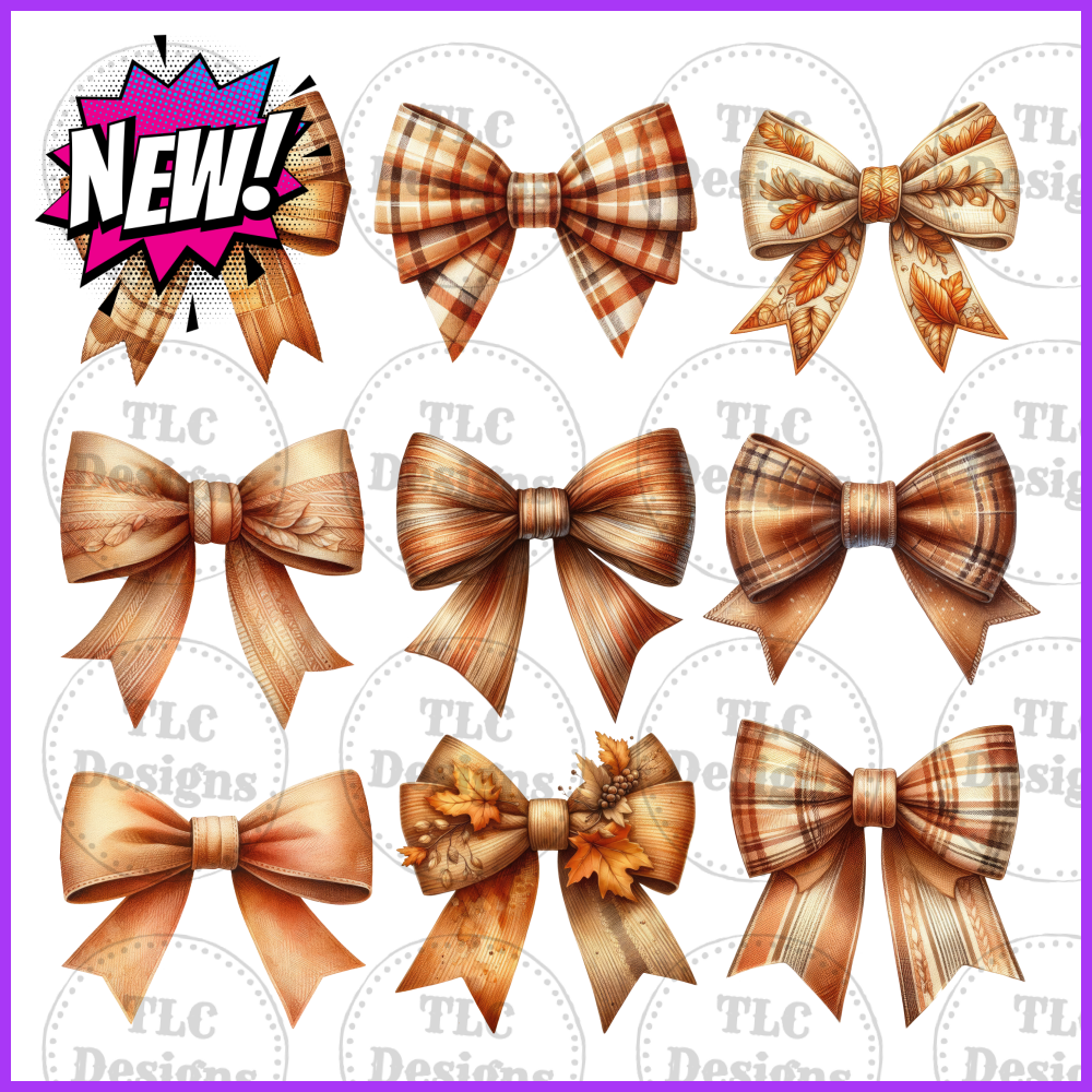 Tie Bow Full Color Transfers