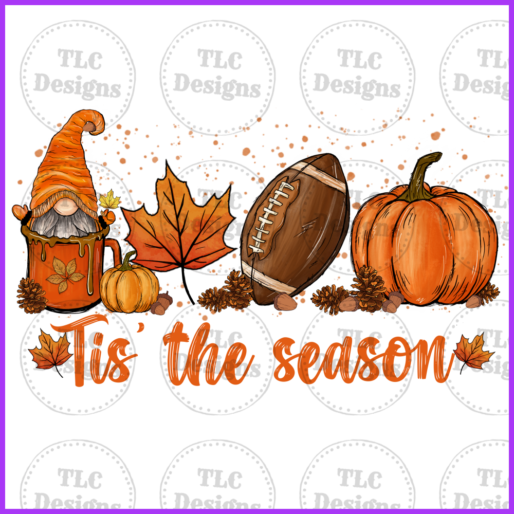 Tis The Season - Fall Gnome Full Color Transfers