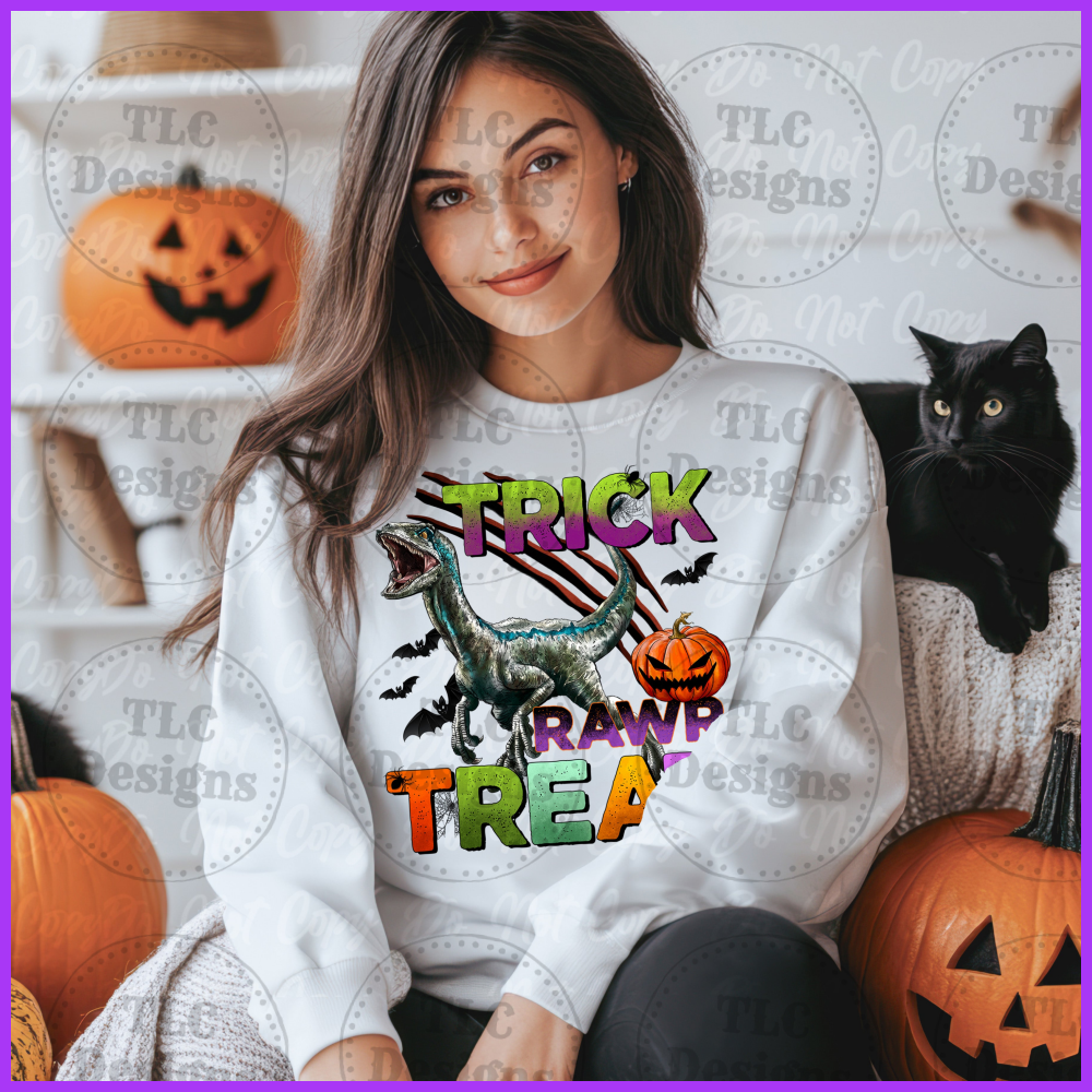 Trick Rawr Treat Full Color Transfers