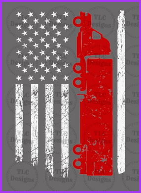 Truckers Flag Full Color Transfers